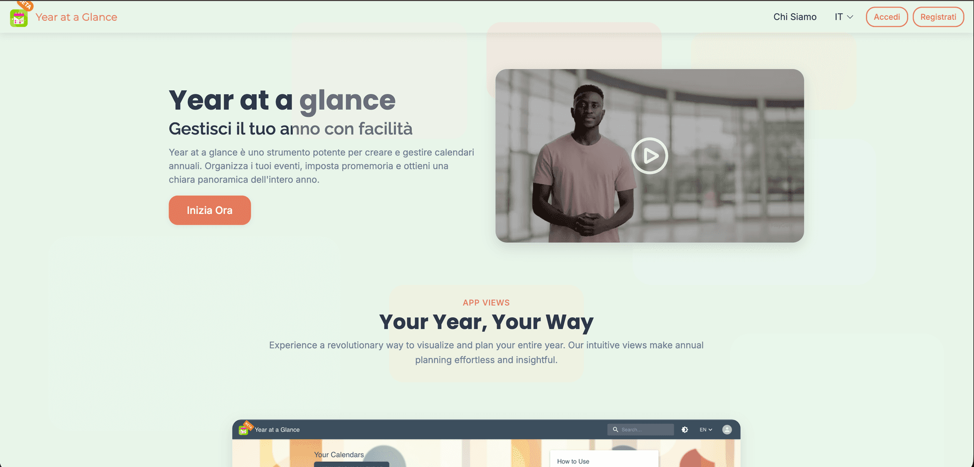 Year at a Glance screenshot
